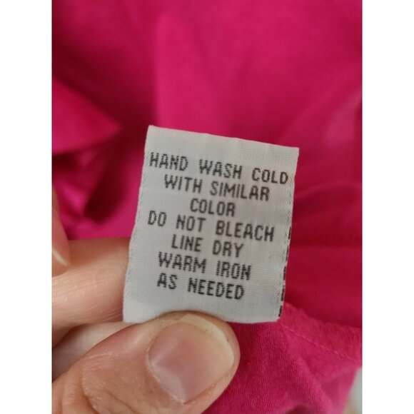 Nexx New York Womens Top Size Large Pink Sleeveless Ruffle Neck Blouse Casual - Picture 9 of 9